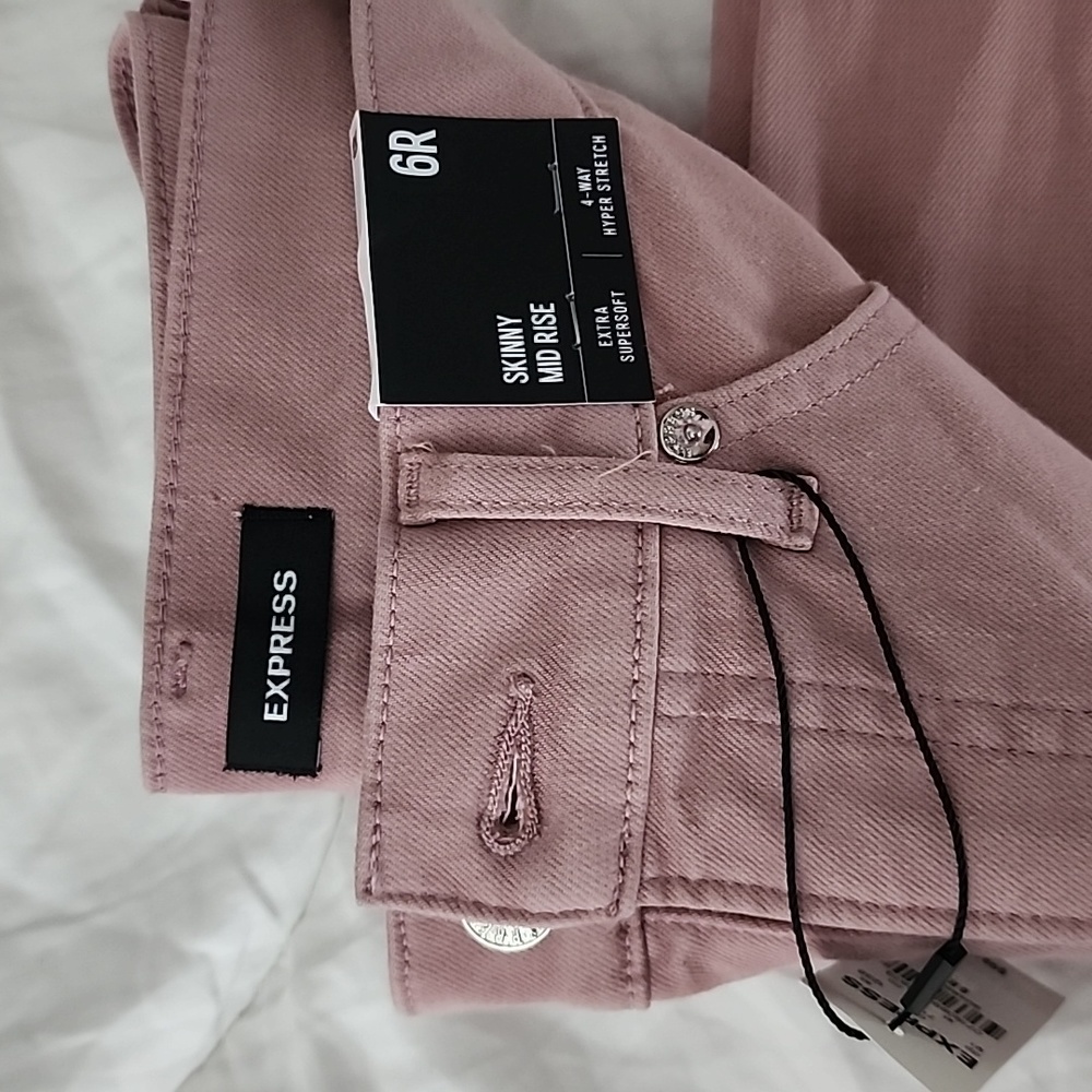 Express Skinny Mid Rose Jeans